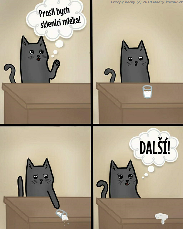 Komiks Creepy kočky: Kočka na baru. Modrý kocouř.cz
