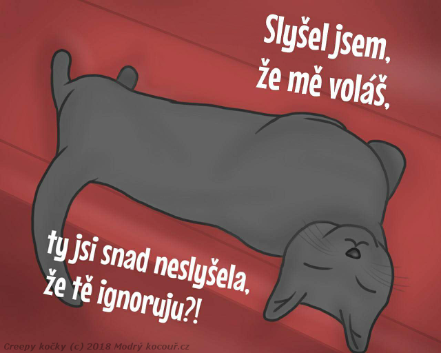 Komiks Creepy kočky: Však já slyším... Modrý kocouř.cz