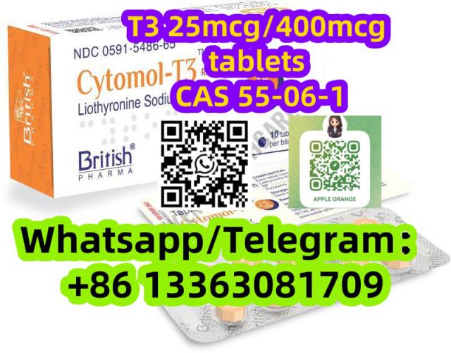 Liothyronine Sodium (T3) 25MCG/40MCG*100pcs Tablets/Bottle CAS 55-06-1
