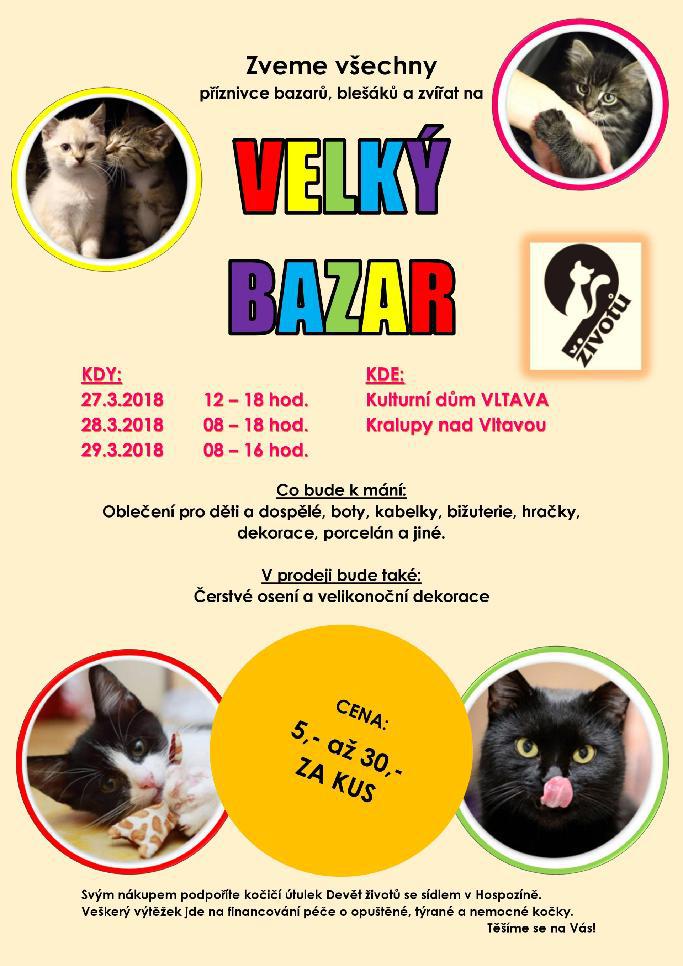 Velk bazar - 27. - 29. bezna 2018