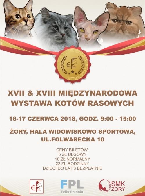 Mezinrodn vstava koek (FIFe) - 16. - 17. ervna 2018