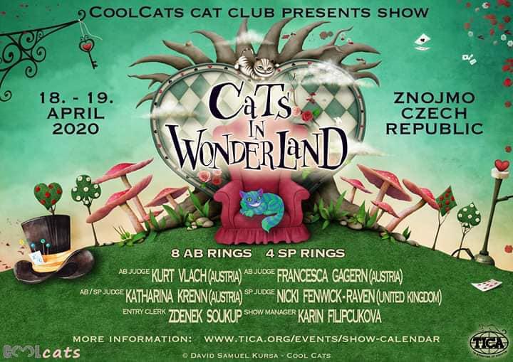 Cats in Wonderland (TICA) - 18. - 22. dubna 2020