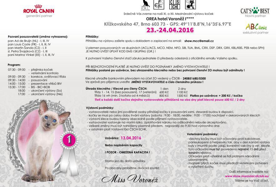 Dv jednodenn vstavy koek (FIFe) - 23. - 24. dubna 2016