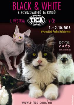 Black & White - I. TICA vstava koek v R - 1. - 2. jna 2016