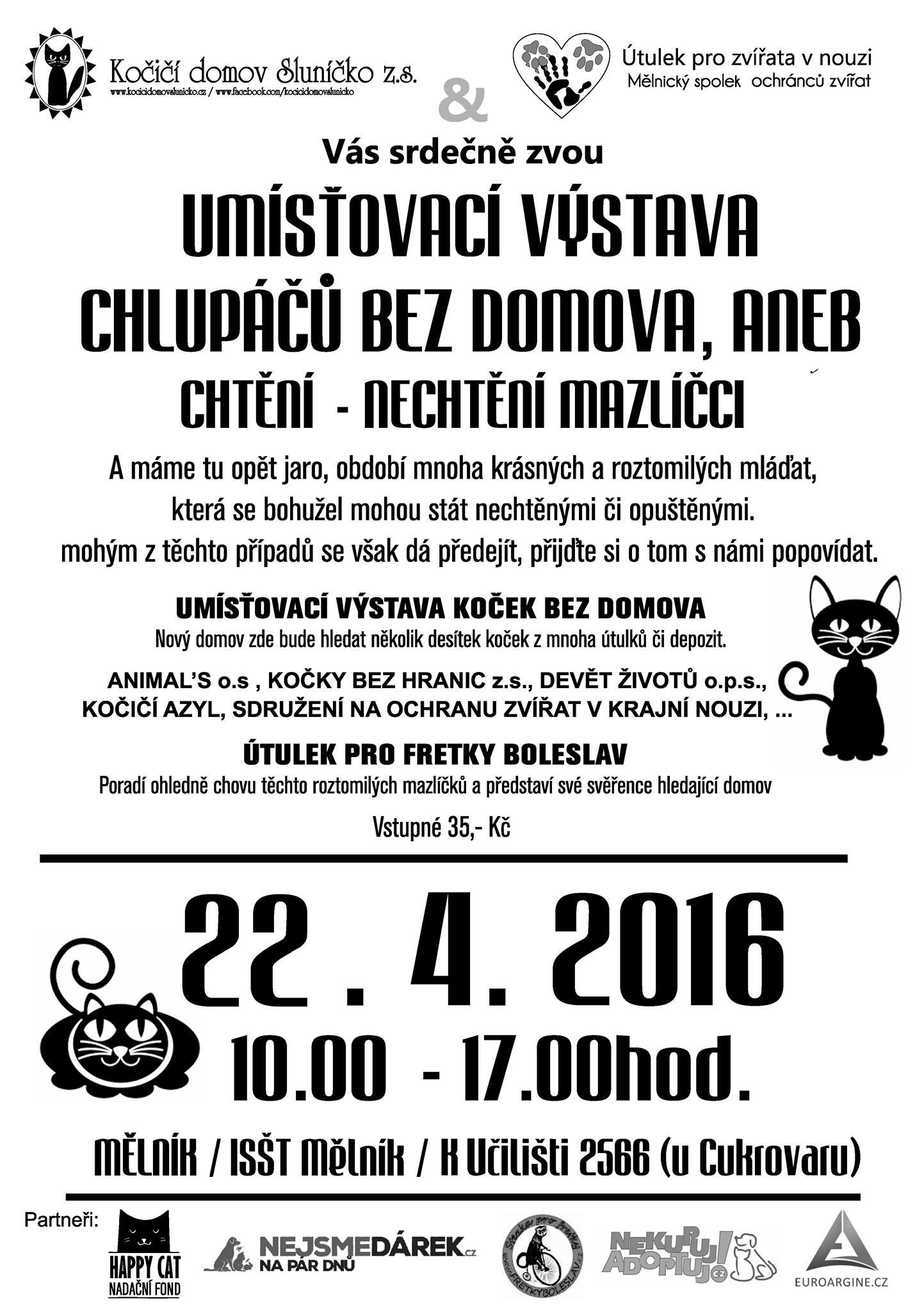 Umisovac vstava chlup bez domova - 22. dubna 2017