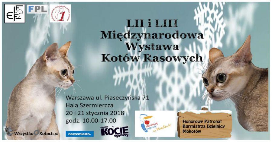 Mezinrodn vstava koek (FIFe) - 20. - 21. ledna 2018