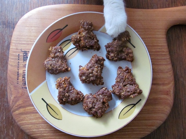 Vaříme pro kočky: recept na hovězí mrkvánky - Vychladnuté