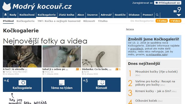 Co je nového na MK začátkem března 2016