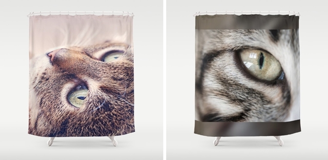 Koi koupelnov zvsy / Cat shower curtains