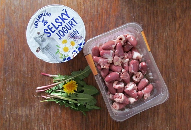 Vaříme pro kočky: recept na pampeliškový salát - jogurt, pampelišky a srdíčka